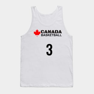 Canada Basketball Number 3 T-Shirt Design Gift Idea Tank Top